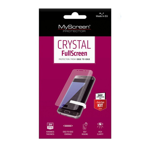 MYSCREEN CRYSTAL FULLSCREEN képernyővédő fólia (íves, öntapadó PET, nem visszaszedhető, 0.15mm, 3H) ÁTLÁTSZÓ [Xiaomi Redmi Note 8T]