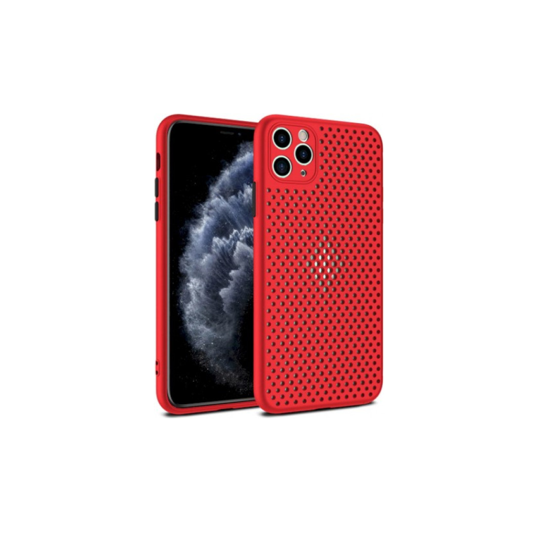 Fusion Breathe Apple iPhone 12 Mini Szilikon Tok - Piros (FSN-BR-BC-IPHX12M-RE)