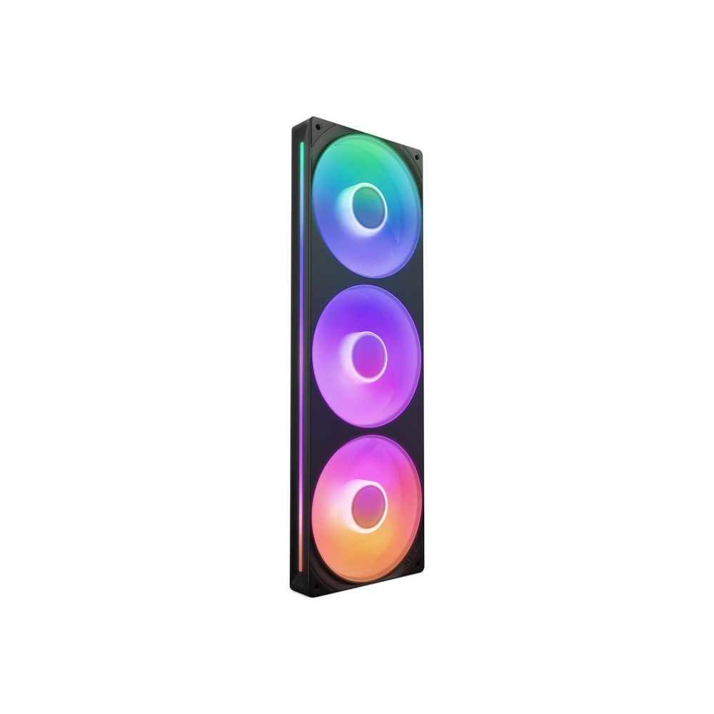 NZXT F360 RGB CORE PWM 120mm Rendszerhűtő ventilátor 3db - Fekete (RF-U36HF-B1)