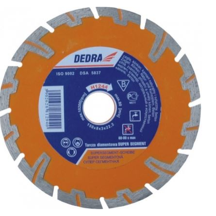  Dedra Tarcza diamentowa Super Segment do cięcia betonu 125mm (H1243)