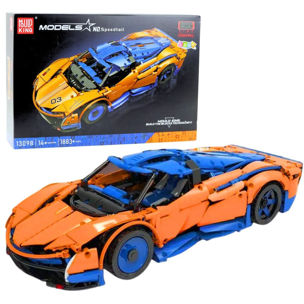 RC Sportautó Építőkockák Kék-narancs 1883 db.  23655 (23655)