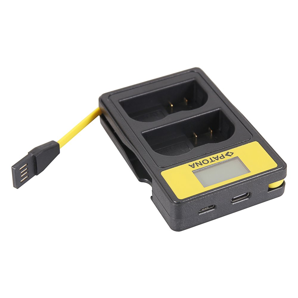 Patona PT141622 Foto Dual Nikon EN-EL14 s LCD USB Akkumulátor töltő (PT141622)