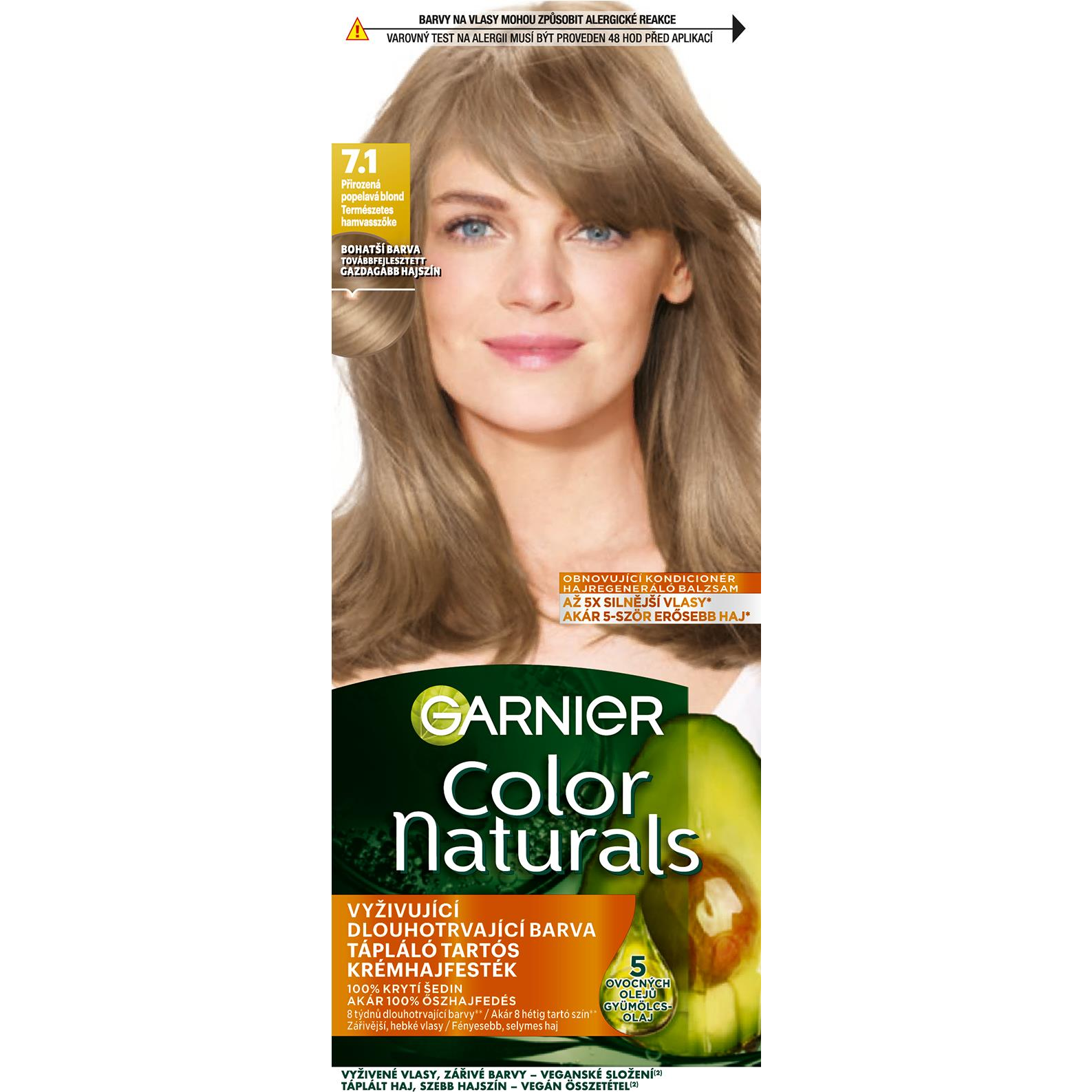 GARNIER Color Naturals 7.1 Természetes hamvasszőke (3600542601511)