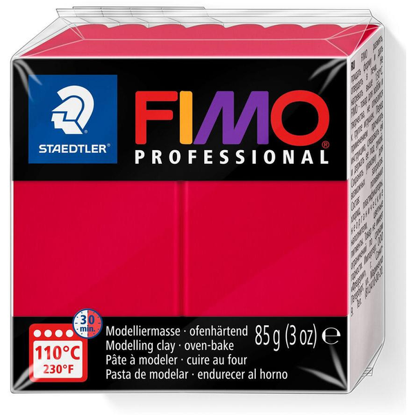 Plastická hmota Fimo Professional 85g karmínová 29