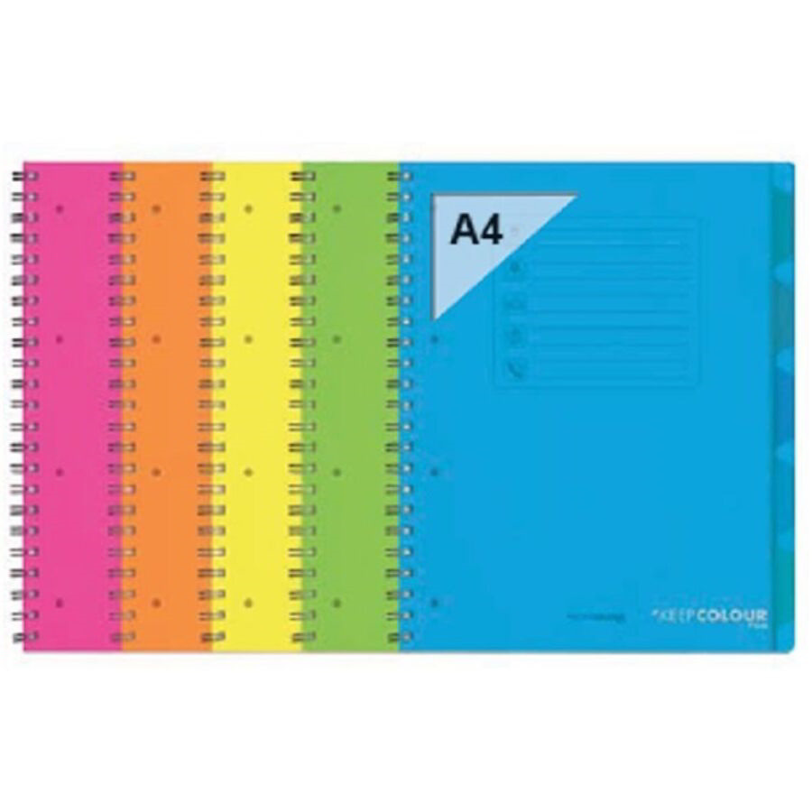 Orna Pro PP 120 lapos A4 vonalas spirálfüzet - Többfajta (ARD0235FLU)