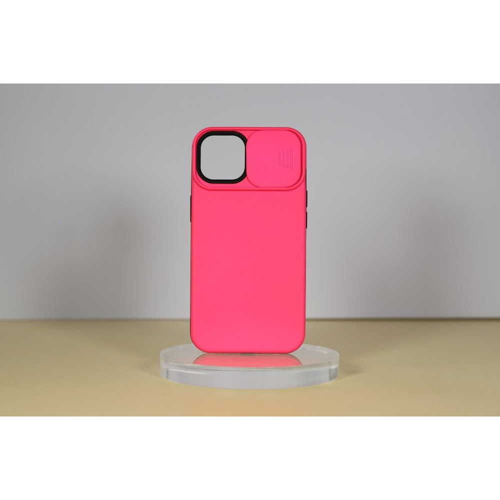 Cellect iPhone14 Pro Max TPU+PC csúsztatható kameravédő tok pink (CEL-CAMP-IPH1467PM-P) (CEL-CAMP-IPH1467PM-P)