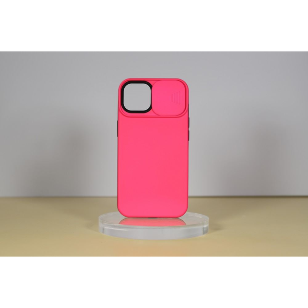 Cellect iPhone14 Pro Max TPU+PC плъзгаща се камера v. калъф, розов