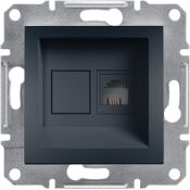 Schneider EPH4100171 ASFORA antracit 1xRJ11 telefon aljzat