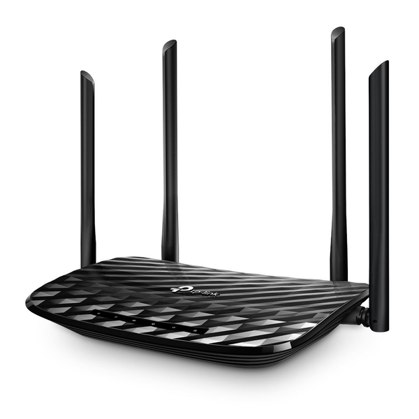 TP-Link AC1200 безжичен рутер Гигабитов етернет Двубандов (2,4 GHz / 5 GHz) Черен