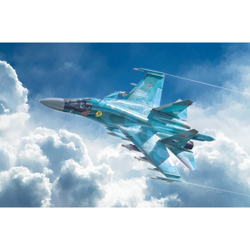 Italeri BO-105 Sukhoi SU -34/32 vadászrepülőgép műanyag modell (1:72) (1379)