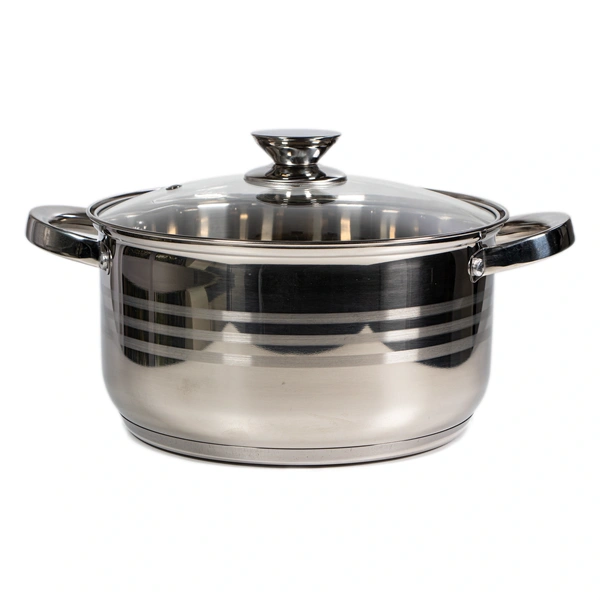 TOO LP-7172-5L prémium rozsdamentes edény 5,6 liter fazék/lábas+fedő 24 x 13cm