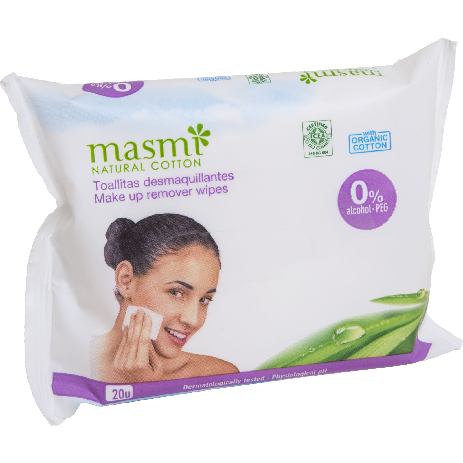 Toallitas Desmaquillantes Bio 20ud Masmi