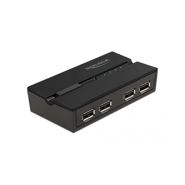 Delock USB 2.0 kapcsoló 4 személyi számítógép - 4 eszköz