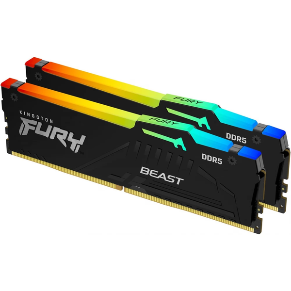 Paměť Kingston Fury Beast RGB, DDR5, 32 GB, 6000MHz, CL30