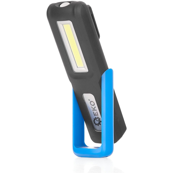 Lampa warsztatowa 3W+3W LED COB 1200mAh z uchwytem i magnesem (48)