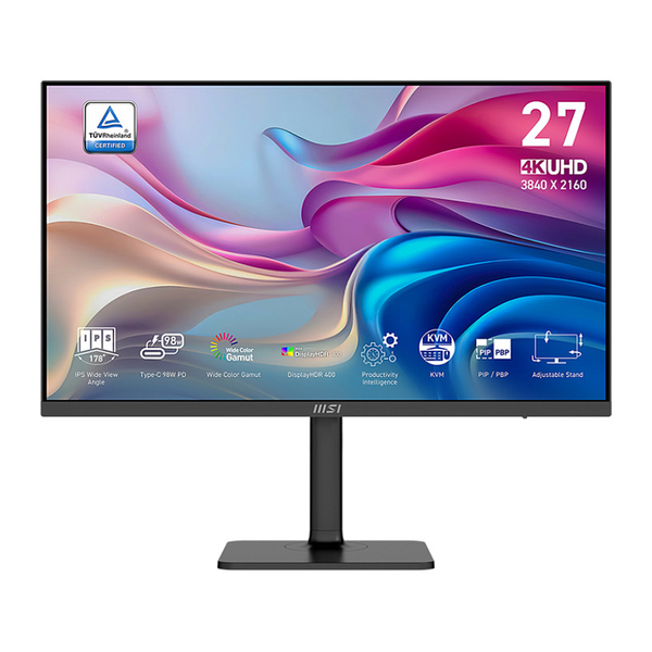 MSI MODERN MD272UPHGDE écran plat de PC 68,6 cm (27") 3840 x 2160 pixels 4K Ultra HD Noir