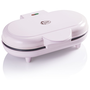 BESTRON ADWM1000P двоен, сърцевиден гофретник, 1000W, за приготвяне на 2х5 вафли, розов