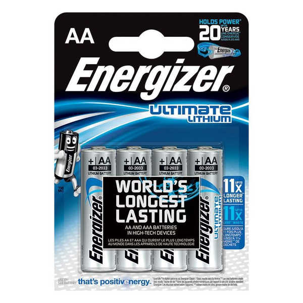 Energizer Baterie Ultimate Lithium - Tužka AA 4 kusy