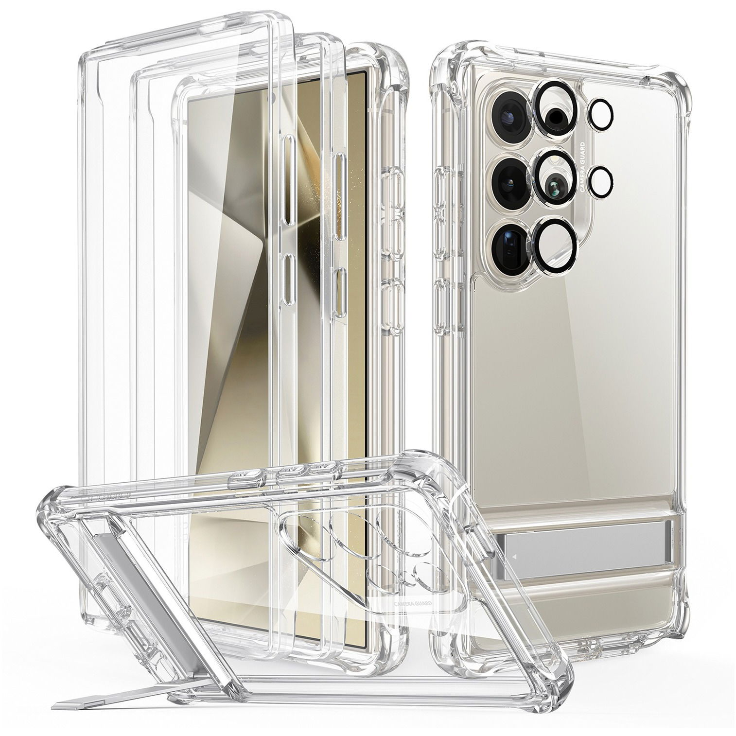 ESR Armor Kickstand Case, Compatible with Samsung Galaxy S24 Ultra Clear tok (1A7120302)