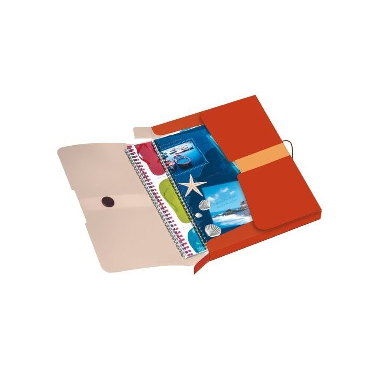 Herlitz easy orga to go GREEN füzetbox A4 narancssárga (11279858) (he11279858)