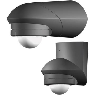 Fali/mennyezeti mozgásérzékelő, fekete, 360°, IP55, relés, Grothe 94535 (94535)