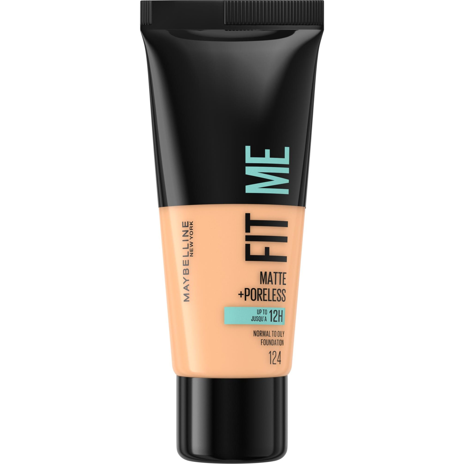 MAYBELLINE NEW YORK Fit Me! Matte + Poreless make-up 124 Soft sand 30ml (3600531429539)