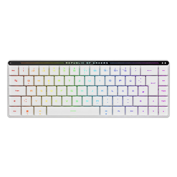ASUS ROG Falchion RX Low Profile klávesnice USB + RF Wireless + Bluetooth QWERTZ Bílá