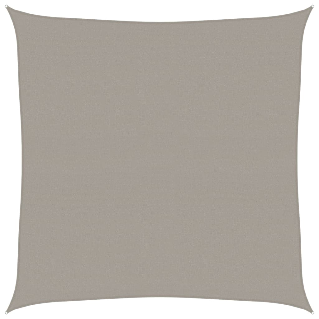 világosszürke HDPE négyszögű napvitorla 160 g/m² 7x7 m (4001972)