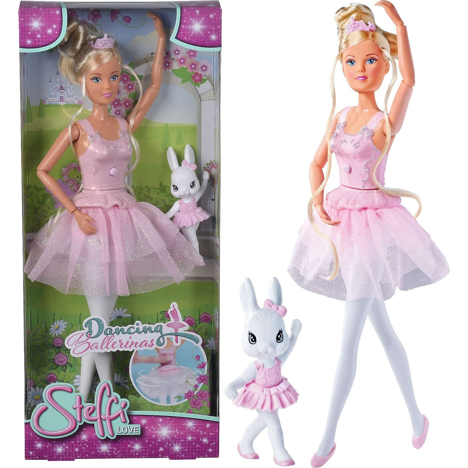 Simba Steffi Love Táncoló Balerina Baba Nyuszival (GXP-834571)