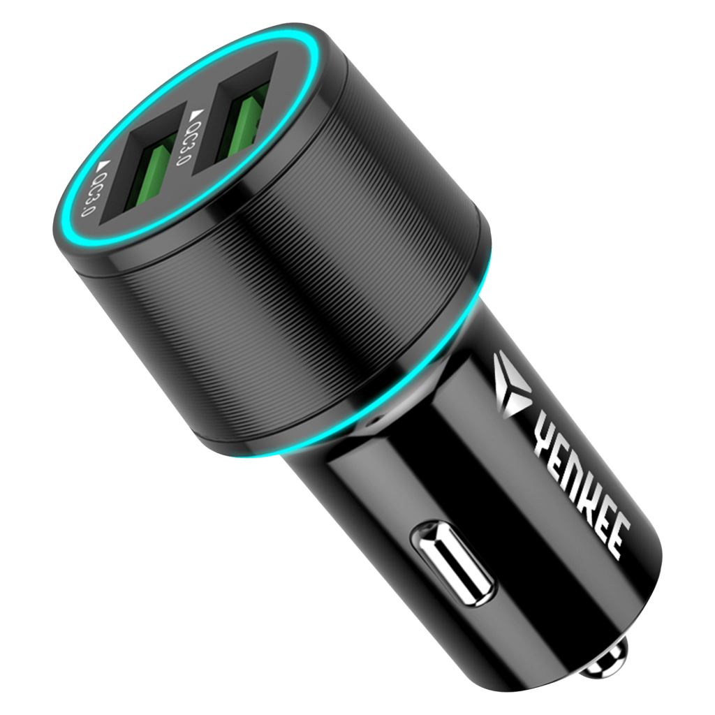 Yenkee YAC 2136 QC 3.0 duál USB autós töltő (YAC2136)