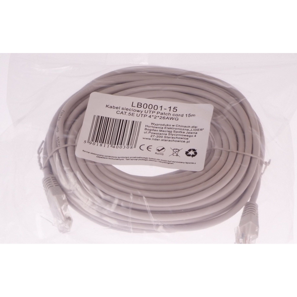  Libox UTP 15m CAT.5E UTP 4x2x26 AWG