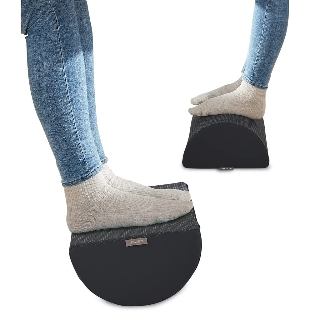 Leitz Ergo Cosy asztali lábtámasz bársony szürke (53710089) (Leitz53710089)