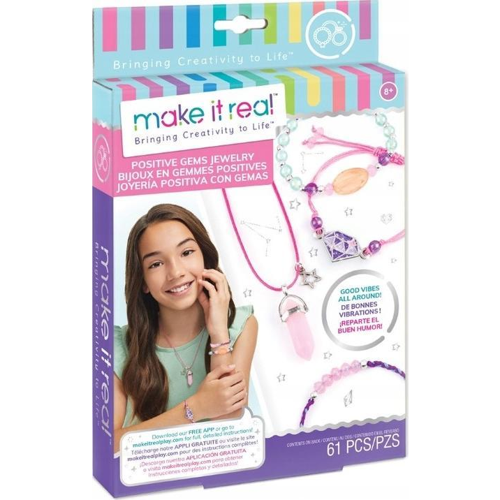 Make It Real Ékszerkészítő kreatív szett - Drágakő formájú ékszerek (1211)