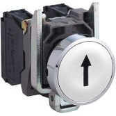 Schneider Electric XB4BA3341 elektrisk afbryder Trykknapkontakt Hvid
