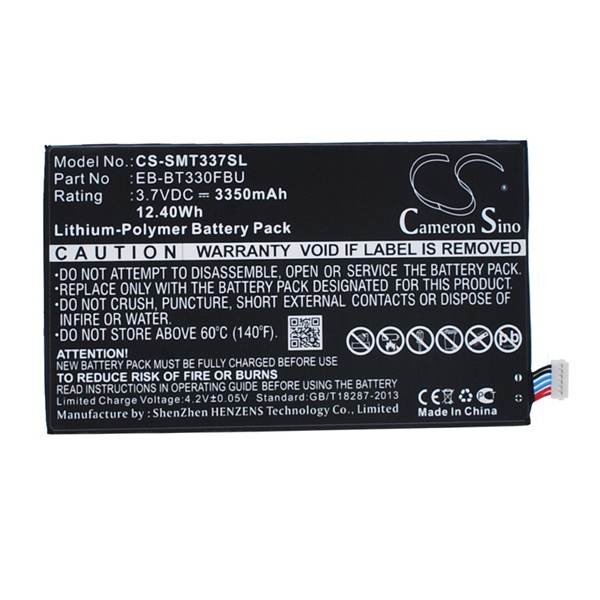 Cameron Sino CS-SMT337SL Samsung Galaxy Tab4 8.0 LTE Tablet akkumulátor 3350 mAh