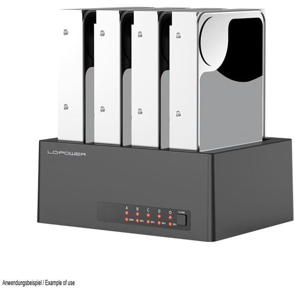 LC-Power LC-DOCK-U3-4B-V2 HDD Dockingstation 4x 2,5/3,5