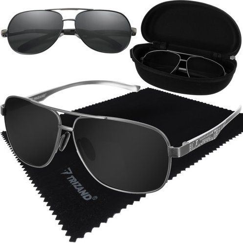 Unisex modna polarizirana sončna očala UV 400 filter inox