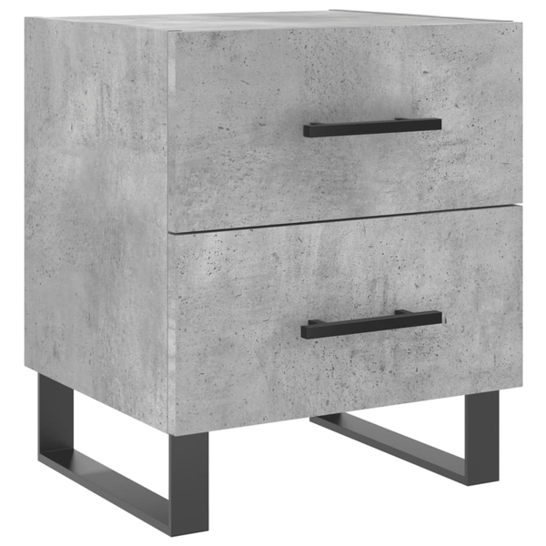 Нощно шкафче vidaXL, Бетонно сиво, 40x35x47,5 см, Инженерно дърво, 9.97 Kg