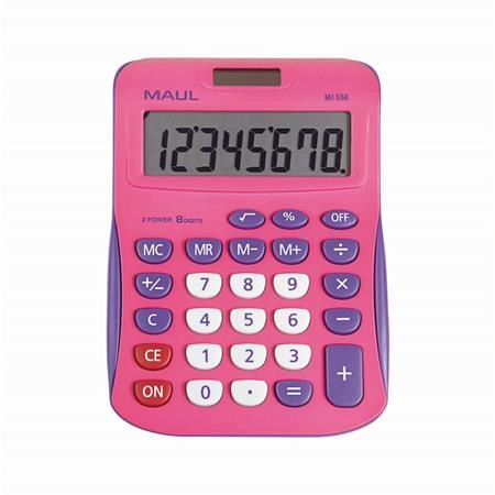 Maul MJ 550 számológép pink-lila (7263422) (maul7263422)
