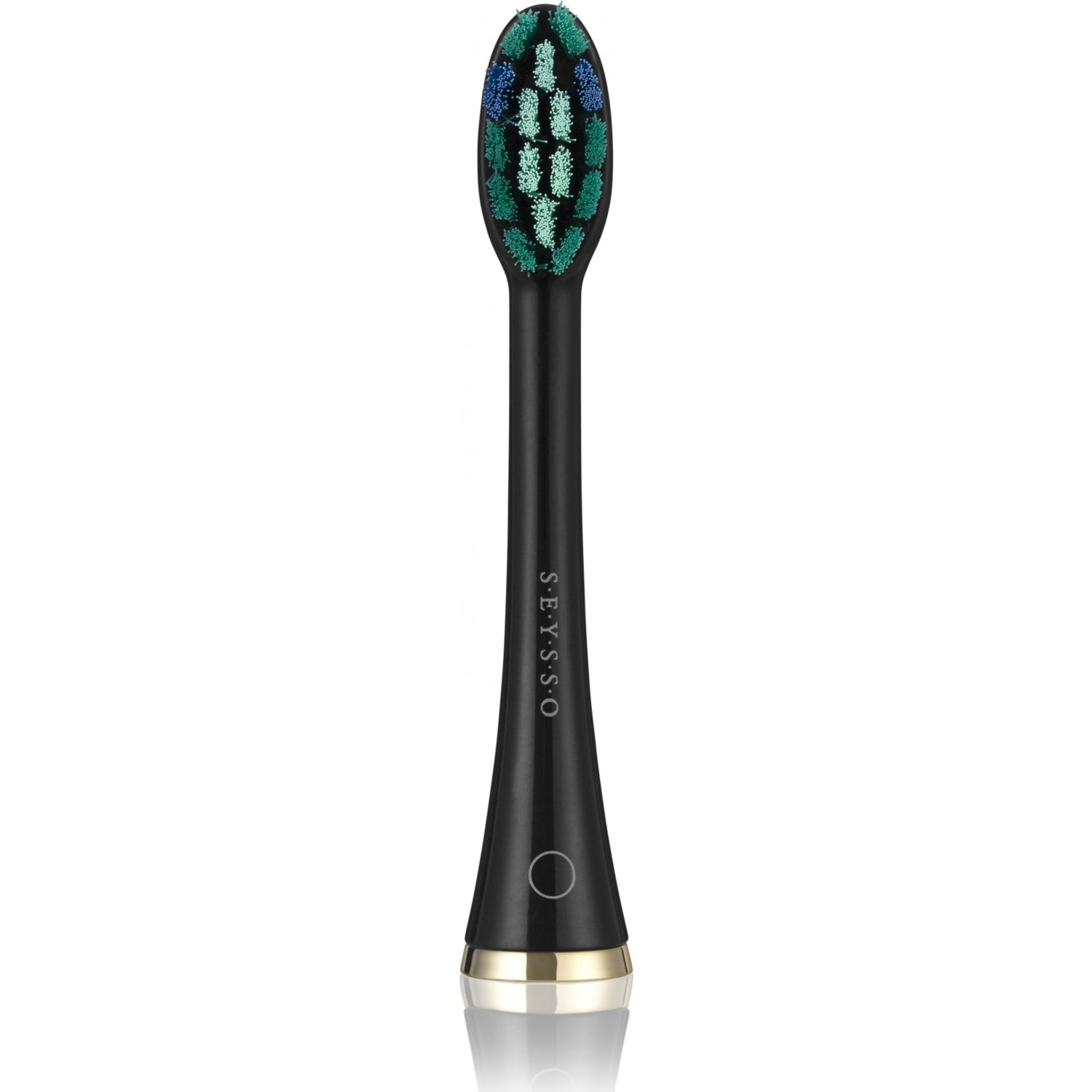 Seysso Gold Black Whitening Szónikus fogkefe Pótfej - Fekete (2db) (GOLD BLACK WHITENING 2SZT)