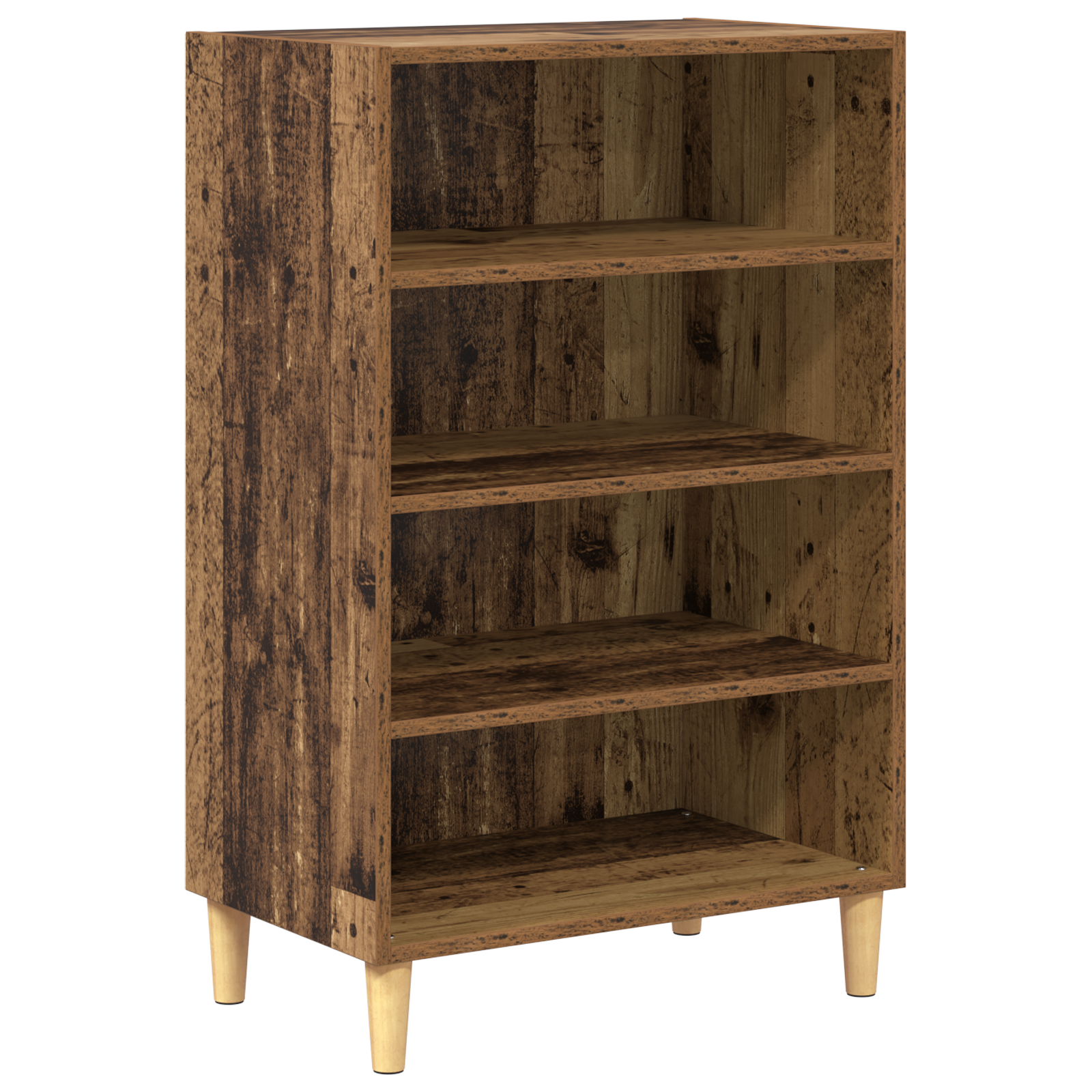 Széf polcokkal Régi fa 57 x 35 x 90 cm Faanyag (875122)