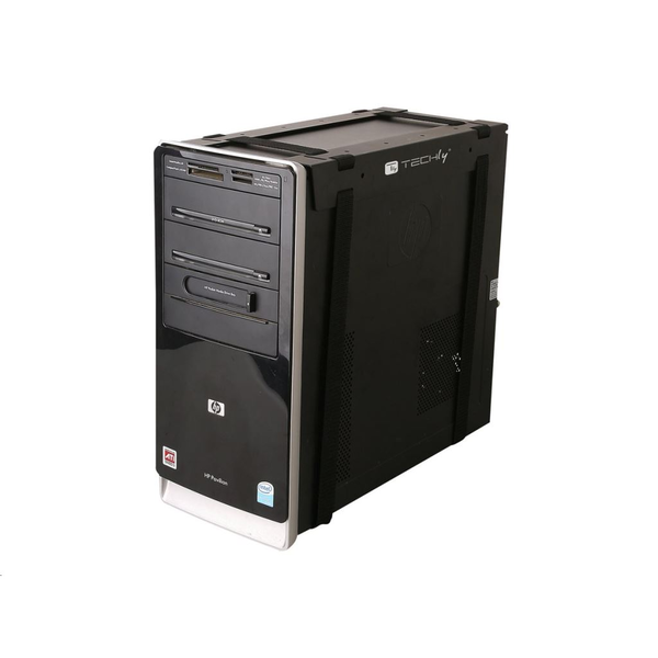 Techly ICA-CS 60 supporto per CPU Supporto per CPU da tavolo Nero
