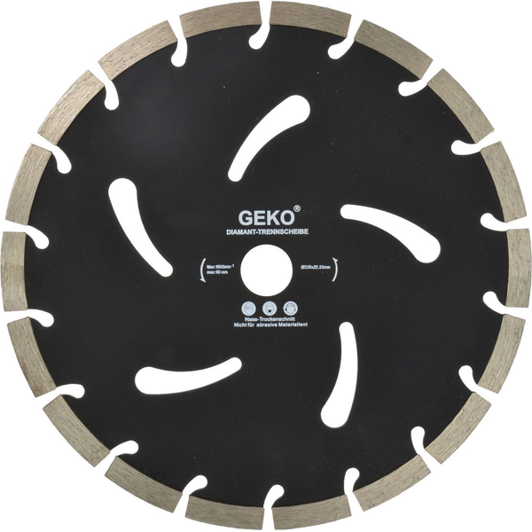 Geko tarcza diamentowa 230x22,2x10mm czarna (G00284)