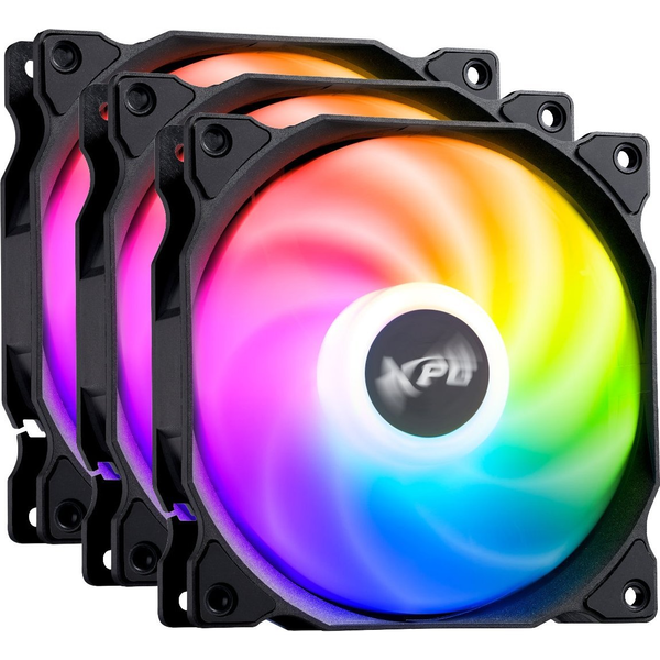 XPG VENTO 120 ARGB PWM Case per computer Ventilatore 12 cm Nero 3 pz