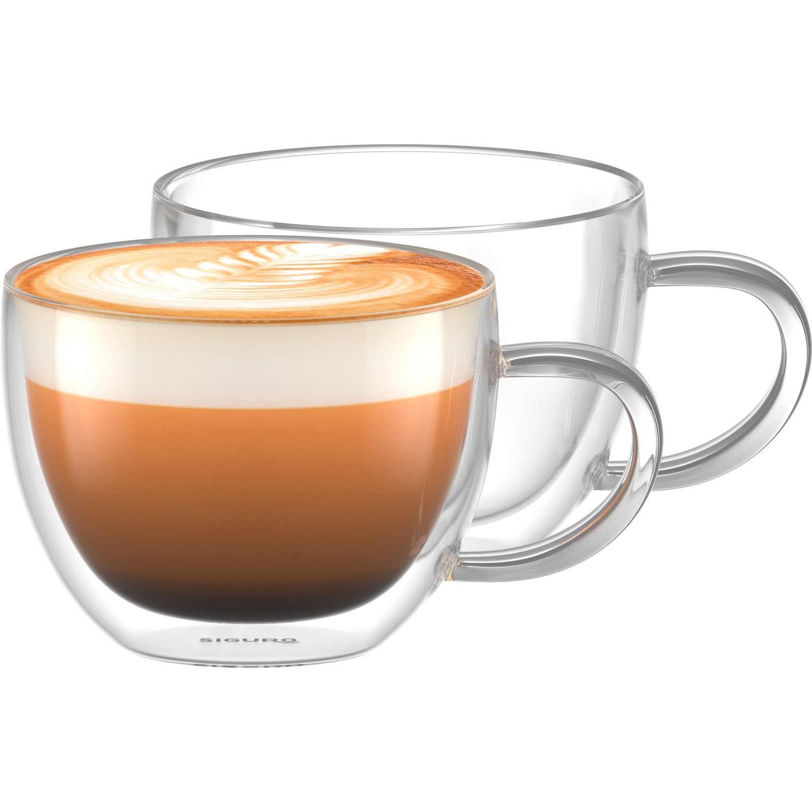 Siguro Capuccino duplafalú üvegpohár, 280 ml, 2 db (SGR-GW-D280Z)