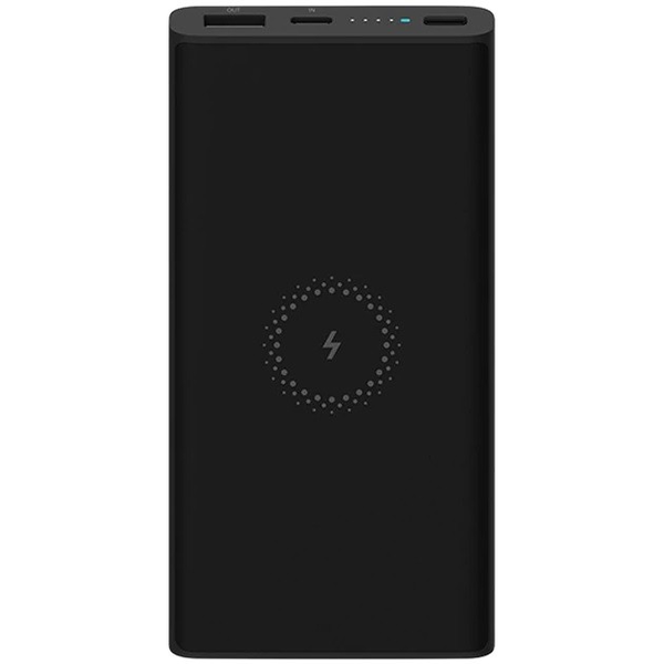 Külső akkumulátor, 10000 mAh, 22.5W, Okostelefonhoz és TabletPC-hez, Qi Wireless, USB aljzat, USB Type-C aljzat, LED-es, gyorstöltés, Xiaomi Mi Power Bank, fekete, gyári