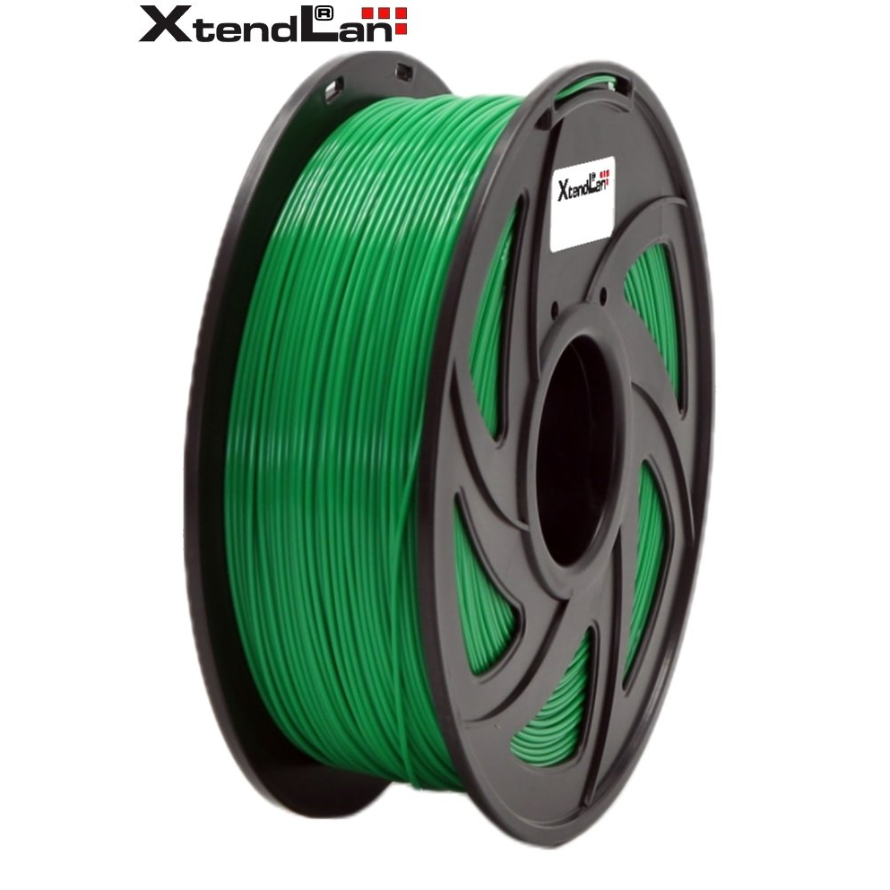 XtendLAN Filament PLA 1.75mm 1 kg - Átlátszó zöld (3DF-PLA1.75-TRGN 1KG)