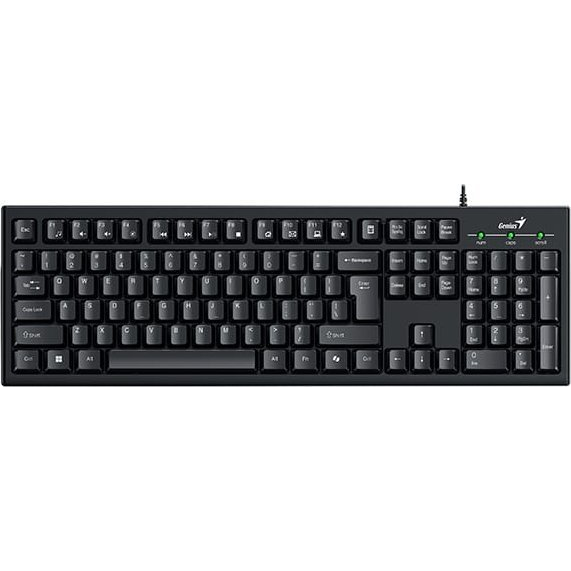 Klawiatura Genius Genius Smart KB-100 COPILOT, klawiatura CZ/SK, klasyczna, przewodowa (USB), czarna