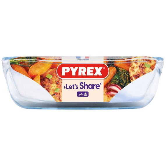 Pyrex sütőedény, edzett üveg 30 × 20 cm (3426470268608)