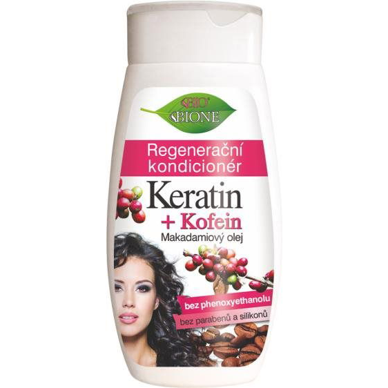 BIONE COSMETICS Bio Keratin és Koffein Regeneráló kondicionáló 260 ml
